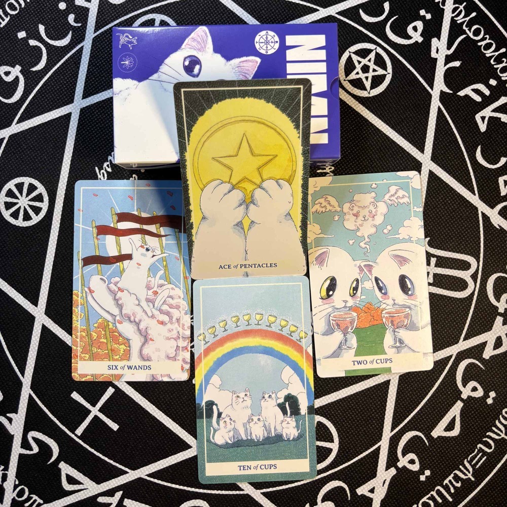 Whimsical Watercolor Feline Ka - Tarot Deck With Guidebook review and price