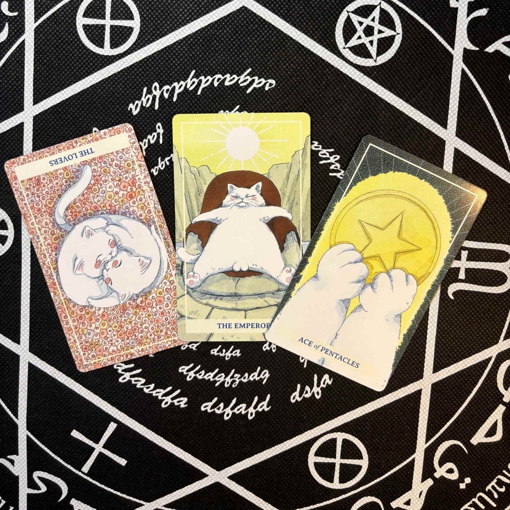 Whimsical Watercolor Feline Ka - Tarot Deck With Guidebook review and price