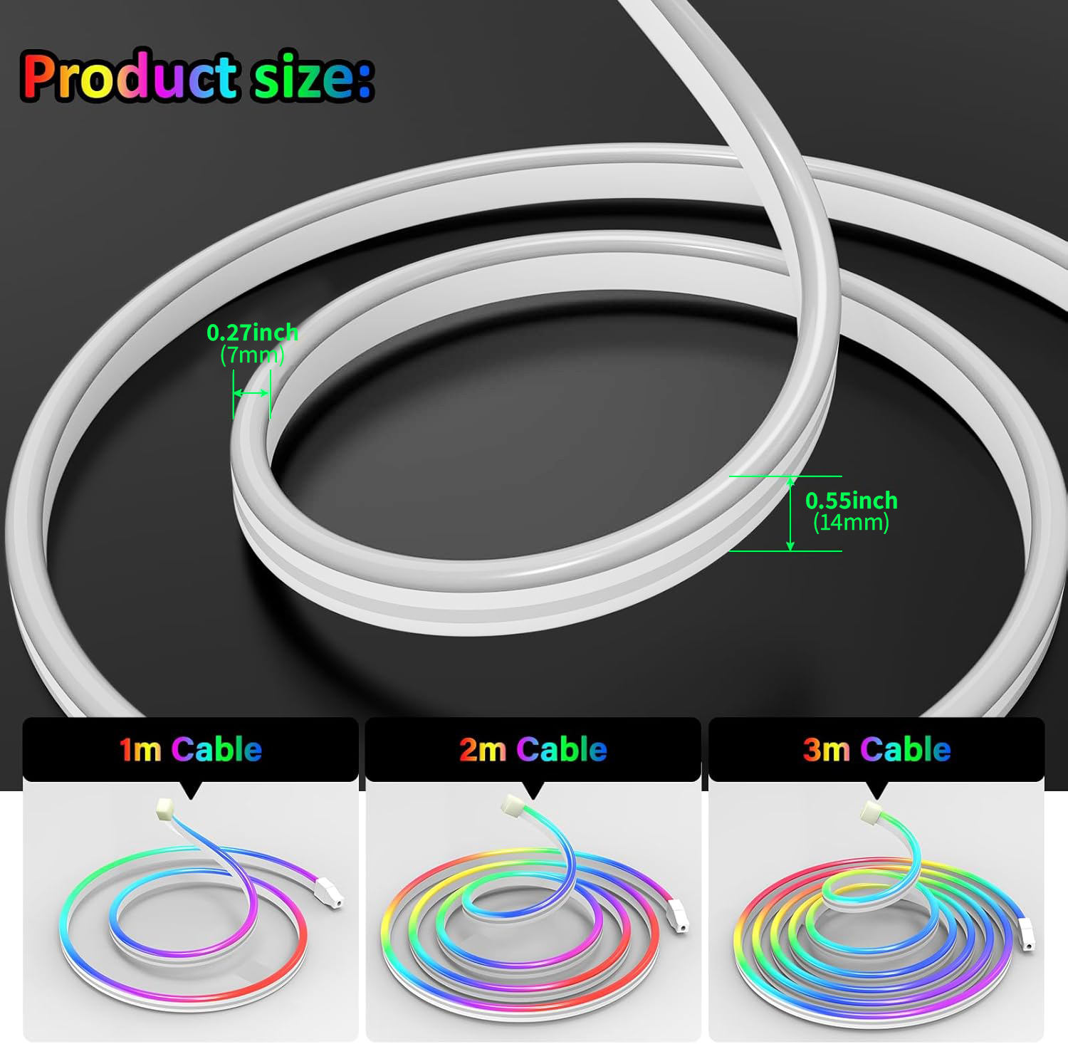 USB DC5V RGBIC Flexible Neon S - Music review and price