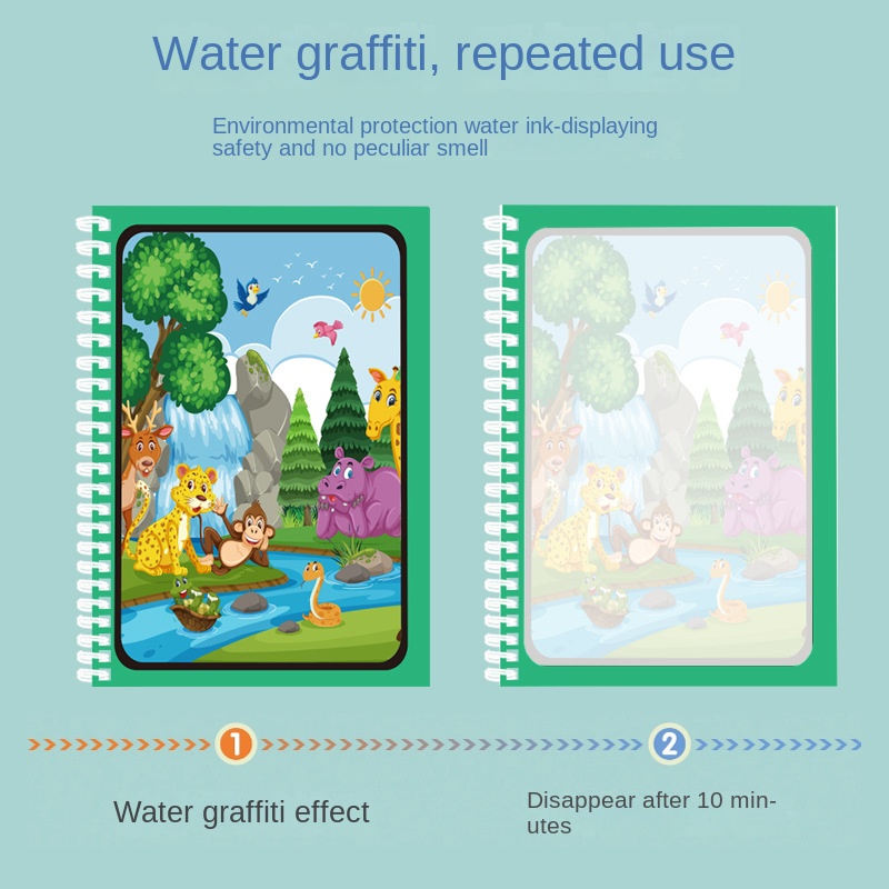 Magic Water Drawing Book Child - Reusable Water Magic Coloring Book review and price