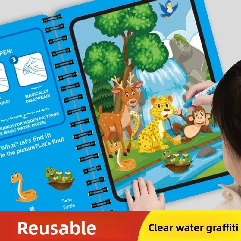 Montessori Toys Magic Water Dr - Reusable Water Magic Coloring Book review and price