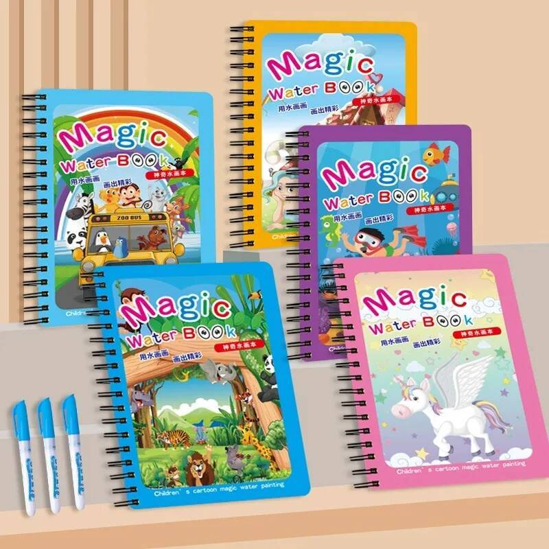 Montessori Toys Magic Water Dr - Reusable Water Magic Coloring Book review and price