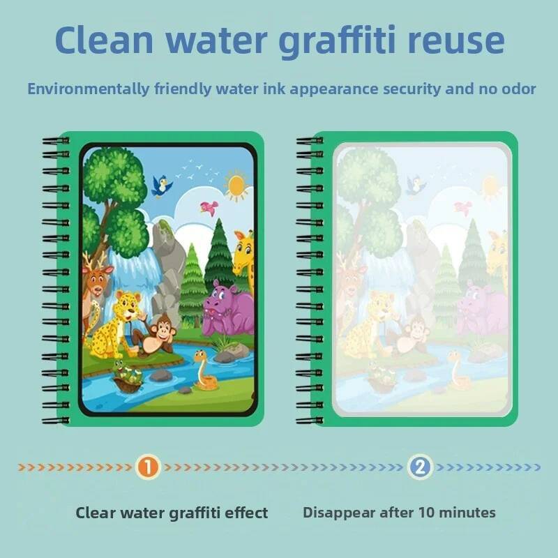 Montessori Toys Magic Water Dr - Reusable Water Magic Coloring Book review and price