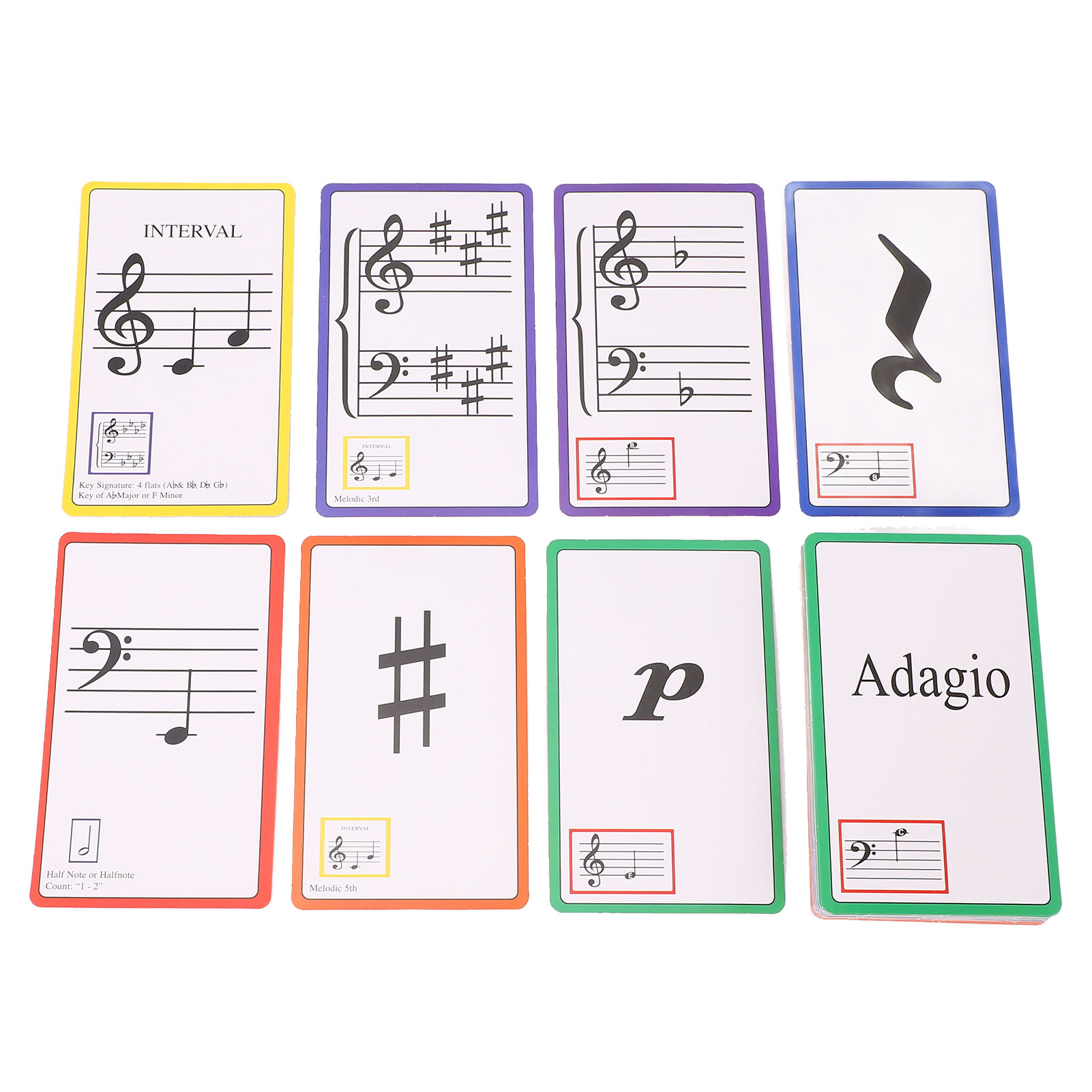 Music Flash Cards Color Coded  - Blank Sheet Music Notebook review and price