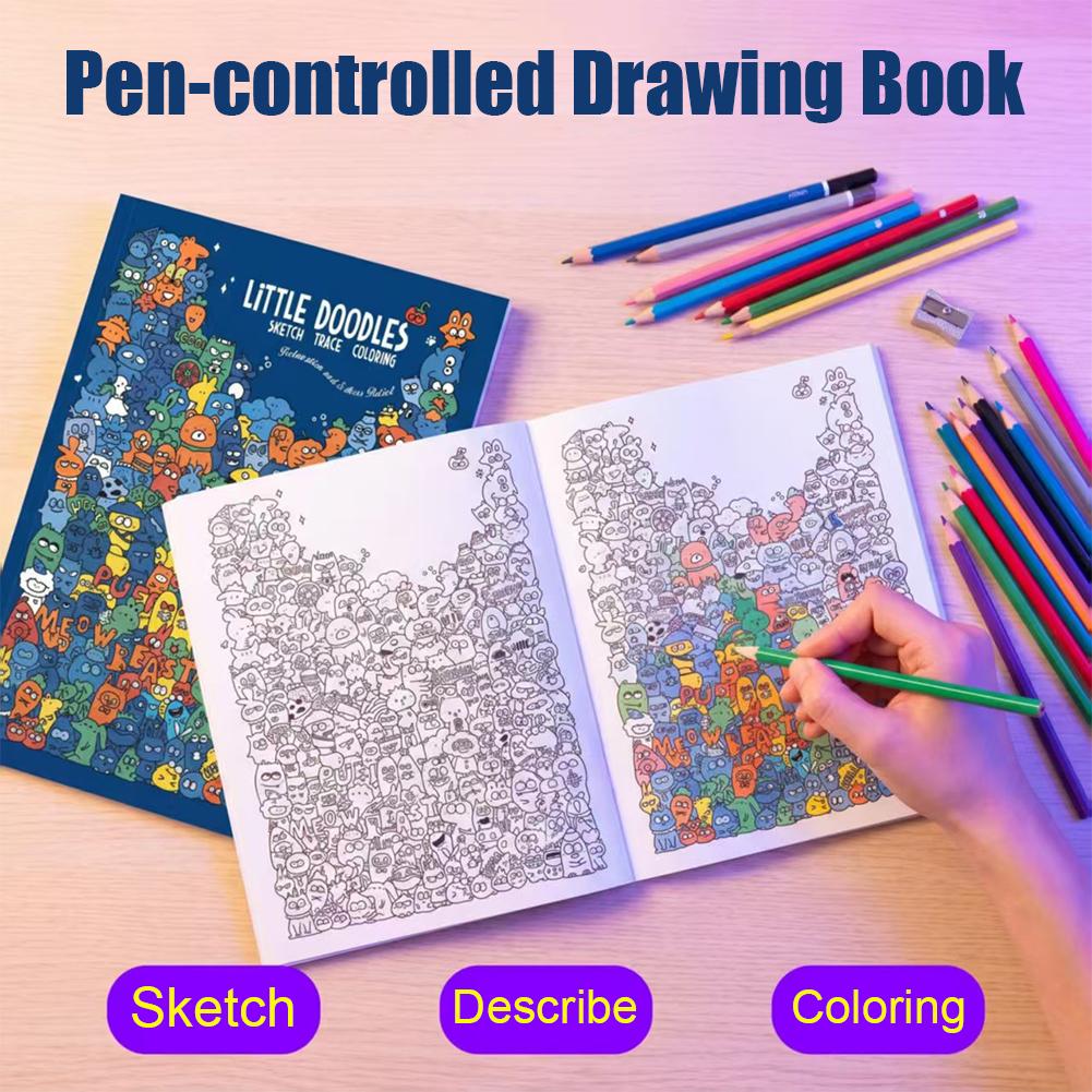 Sketch Trace Coloring Book Lit - Adult Coloring Book Stress Relief review and price